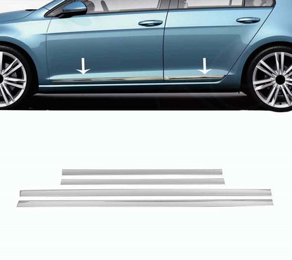 4 PEZZI PROTEZIONI PORTIERE SIDEBAR CROMATE IN ACCIAIO INOX FORD KUGA II 2012-2019 AUTOELEGANCERICAMBI