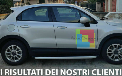 TOP QUALITY SIDE STEPS NON-SLIP DOOR PADS FIAT 500X 2014+ 0032