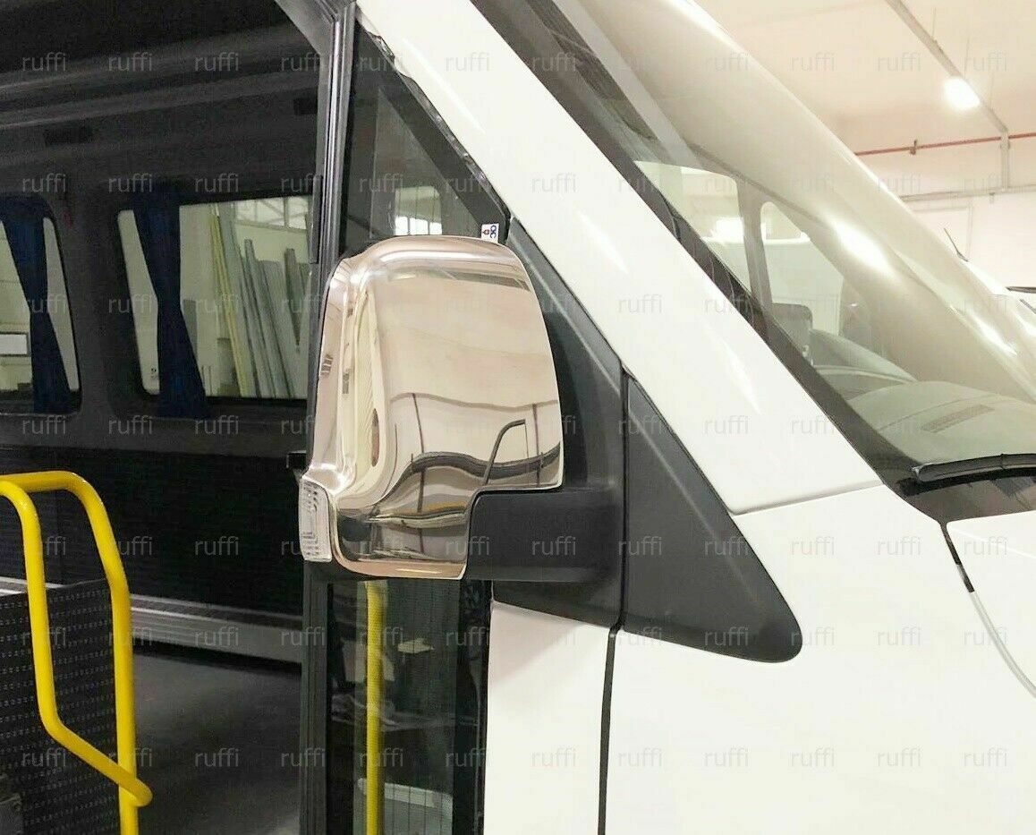 CROMATURA SPECCHIETTI LATERALI MERCEDES SPRINTER W907 2018+ INOX ADESIVO 0032 AUTOELEGANCERICAMBI