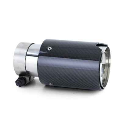 BMW SERIE 5 F10 F11 4x TERMINALI DI SCARICO ACCIAIO CARBONIO LOOK M5 AUTOELEGANCERICAMBI
