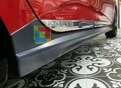 0186 RENAULT CLIO 4 IV 5 PORTE COPPIA MINIGONNE LATERALI LOOK RS ABS NEW AUTOELEGANCERICAMBI