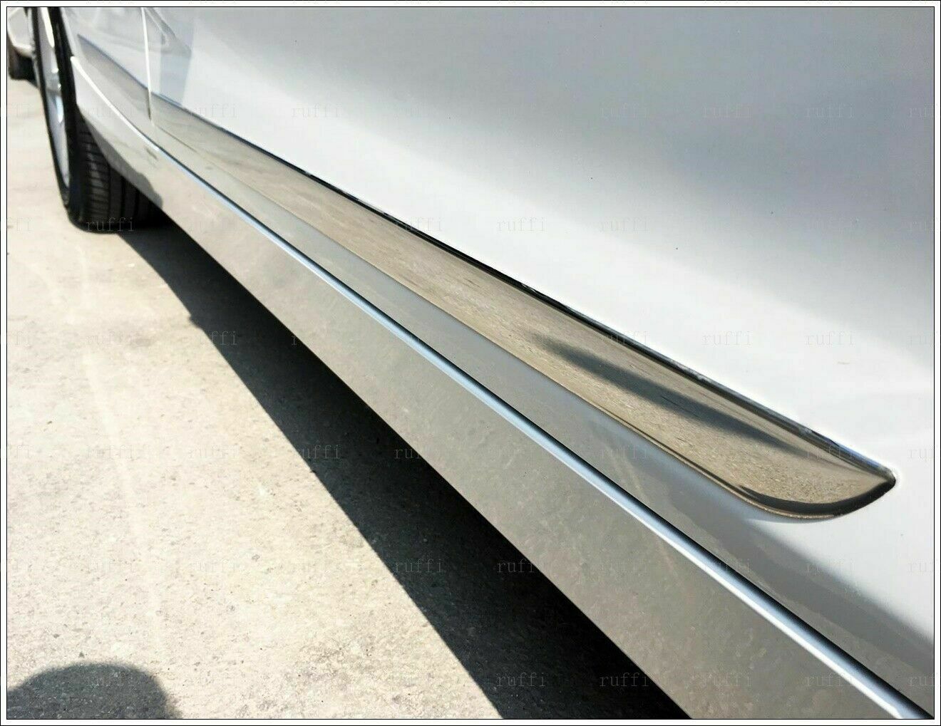 CROMATURA FASCE LATERALI PORTIERE DACIA DUSTER 2010-2017 INOX ADESIVO 0032 AUTOELEGANCERICAMBI