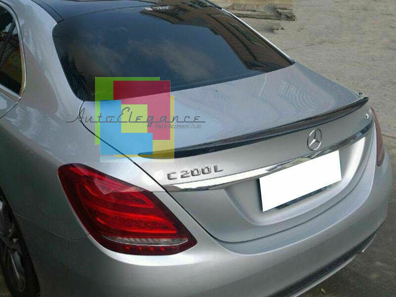 MERCEDES C-CLASS W205 GLOSS BLACK REAR HOOD SPOILER AMG