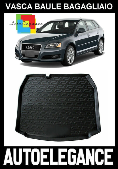 TRUNK MAT RUBBER CARPET SUPERGRIP AUDI A3 8P 2003-2012 -AT-