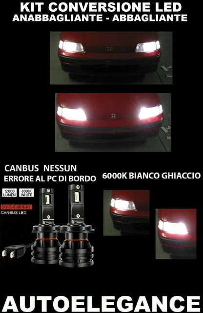 HONDA CRX ED9 LOW BEAM HIGH BEAM LED 16.000LM CAMBUS 0032
