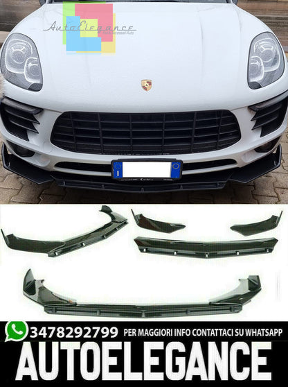 PORSCHE MACAN SPLITTER UNDER FRONT BUMPER GLOSS BLACK BLADE
