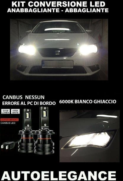 SEAT LEON 5F LOW BEAM HIGH BEAM LED BULB 16.000LM 0032
