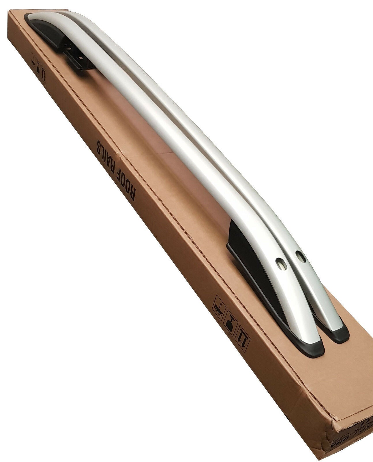 MITSUBISHI L200 2015+ SATIN ROOF RAILS ROOF BARS ALUMINUM GREY