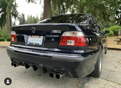 DIFFUSORE M5 LOOK BMW SERIE 5 E39 SOTTO PARAURTI NERO LUCIDO ABS 0116