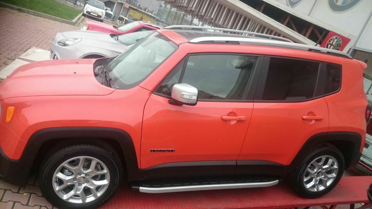 BARRE SUL TETTO MANCORRENTI PER JEEP RENEGADE DAL 2014+ SATINATI 0307 AUTOELEGANCERICAMBI