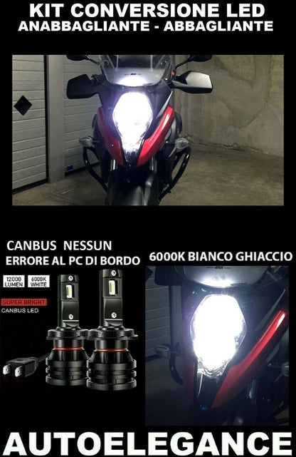 SUZUKI VSTROM 650XT LOW BEAM HIGH BEAM LED LAMP 16.000LM CAMBUS 0032