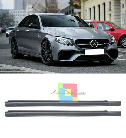 MERCEDES E-CLASS W213 SIDE SKIRTS ABS AMG LOOK UNDER DOOR