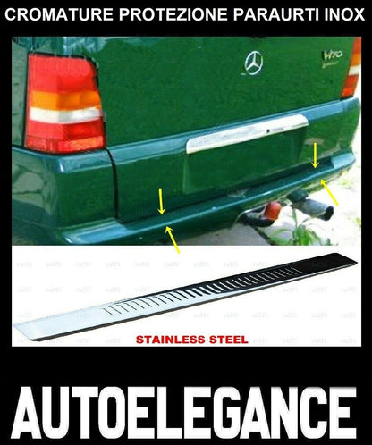 CROMATURA PROTEZIONE PARAURTI MERCEDES VITO W638 1996-2003 INOX ADESIVO 0032 AUTOELEGANCERICAMBI