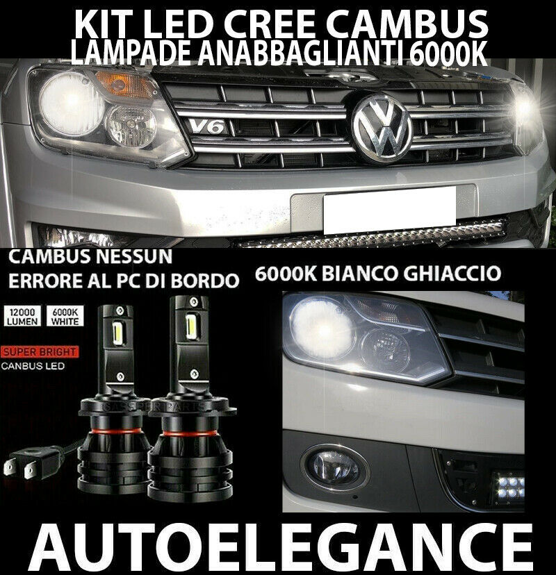 VW AMAROK 2010+ LED LOW BEAM HEADLIGHTS 16.000LM CAMBUS 0032