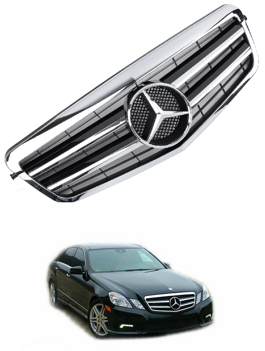 SPORT FRONT GRILLE CHROME BLACK GRILL AMG look for mercedes w212 CLASS