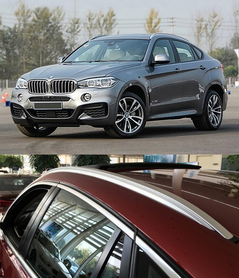 RAILS BMW X6 F16 2015+ ROOF BARS AESTHETIC ALUMINUM SILVER