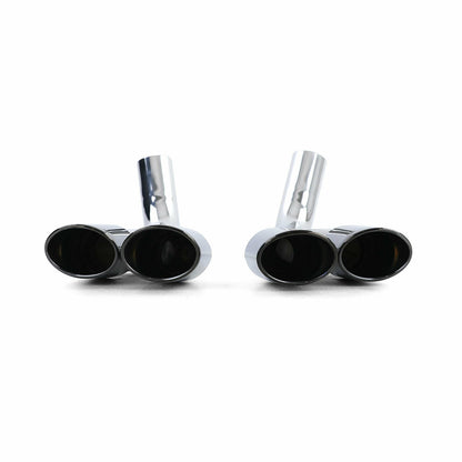 MERCEDES G-CLASS W463 1989-2015 AMG LOOK EXHAUST PIPE STAINLESS STEEL BLACK