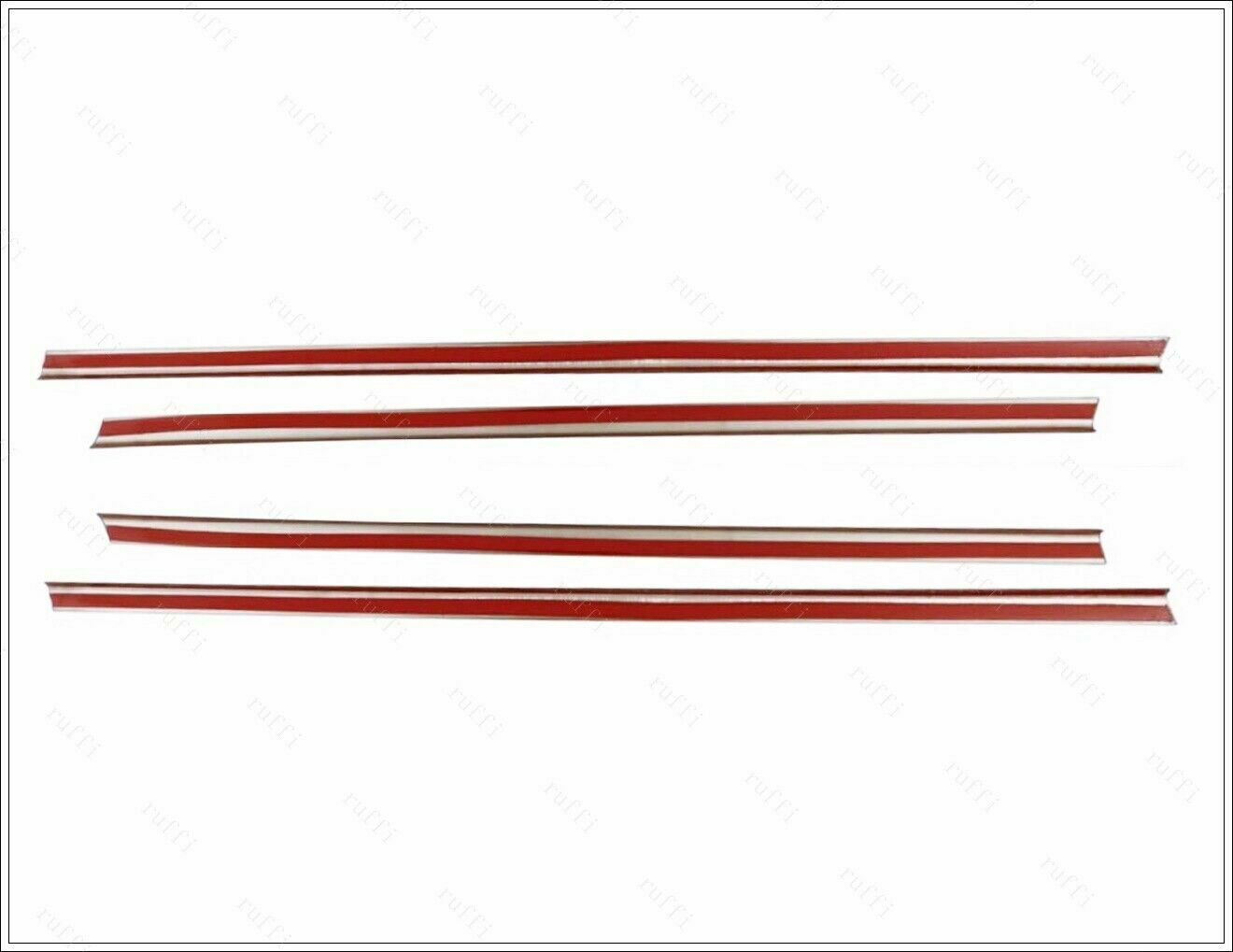 CROMATURA CORNICI FINESTRINI 4PZ MERCEDES C W204 2007-2014 INOX ADESIVO 0032 AUTOELEGANCERICAMBI