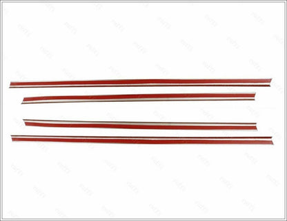 CROMATURA CORNICI FINESTRINI 4PZ MERCEDES C W204 2007-2014 INOX ADESIVO 0032 AUTOELEGANCERICAMBI