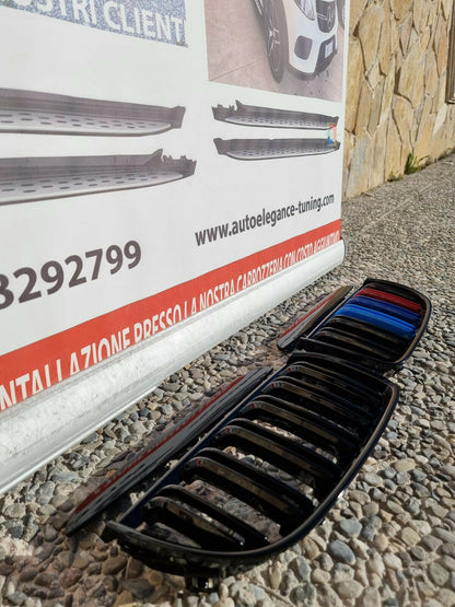 BMW 3 SERIES E90 E91 2004 TO 2007 SPORT FRONT GRILLE DOUBLE BAND 3 COLORS M