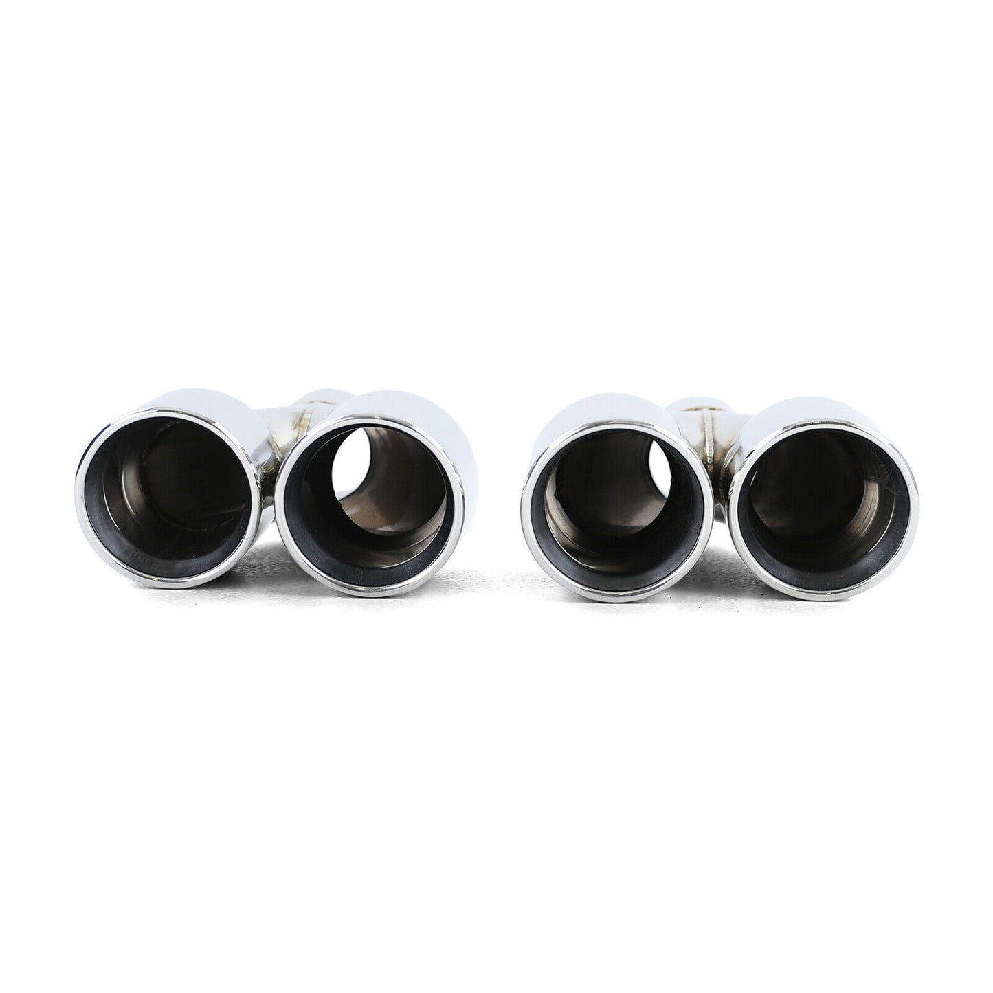 COPPIA TERMINALI DI SCARICO PER BMW SERIE 5 F10 F11 INOX M SPORT / M5 CROMATI AUTOELEGANCERICAMBI