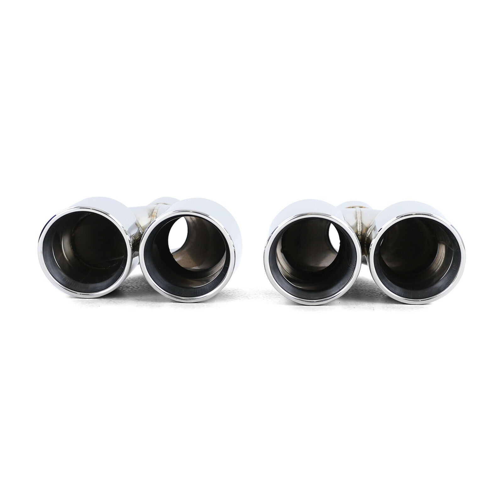 COPPIA TERMINALI DI SCARICO PER BMW SERIE 5 F10 F11 INOX M SPORT / M5 CROMATI AUTOELEGANCERICAMBI
