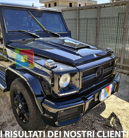 MERCEDES G W463 FRONT GRILLE TOTAL BLACK SPORTS MASK G55 G53