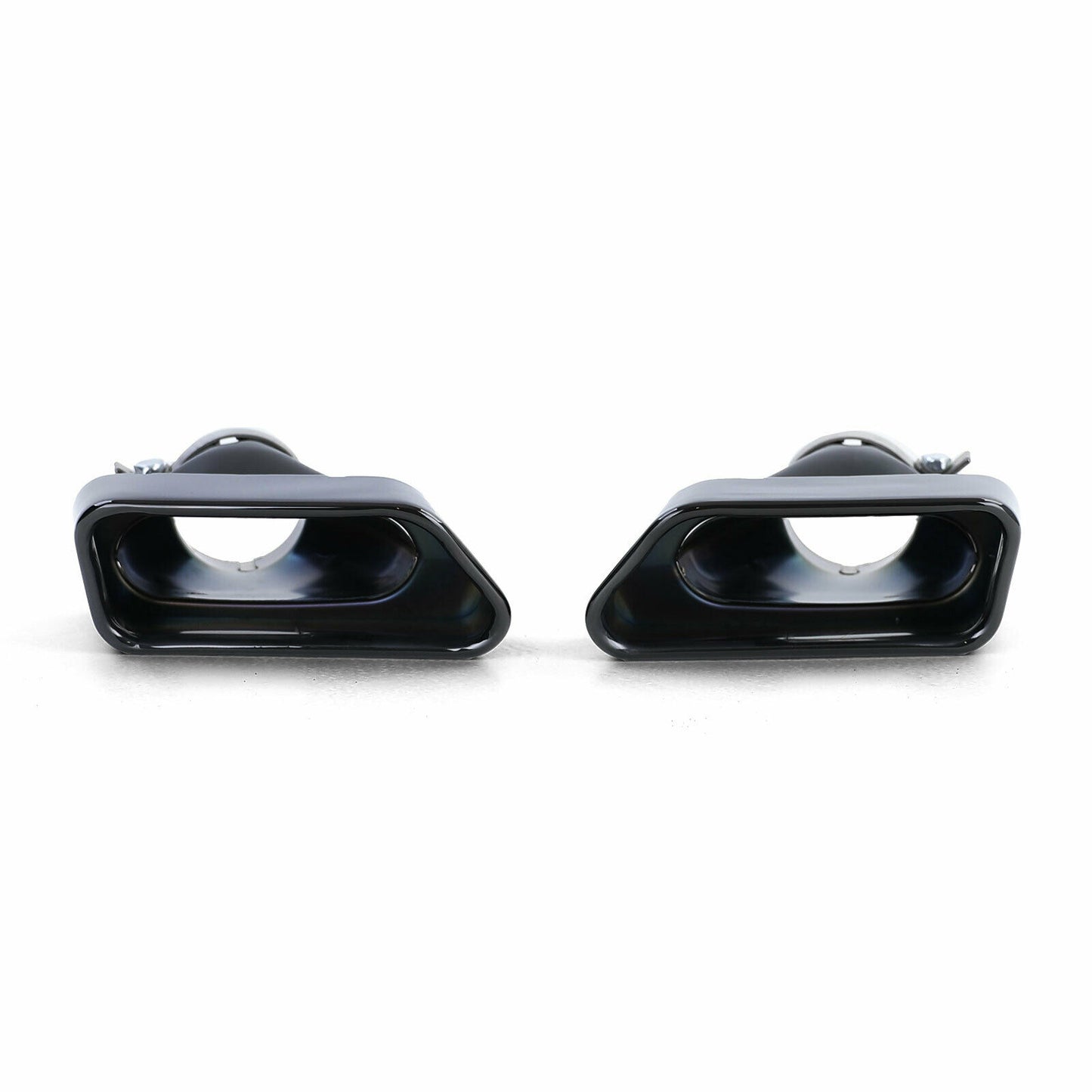 BMW SERIE 5 F10 F11 F18 TERMINALI DI SCARICO IN ACCIAIO INOX NERI 550i V8 LCI AUTOELEGANCERICAMBI