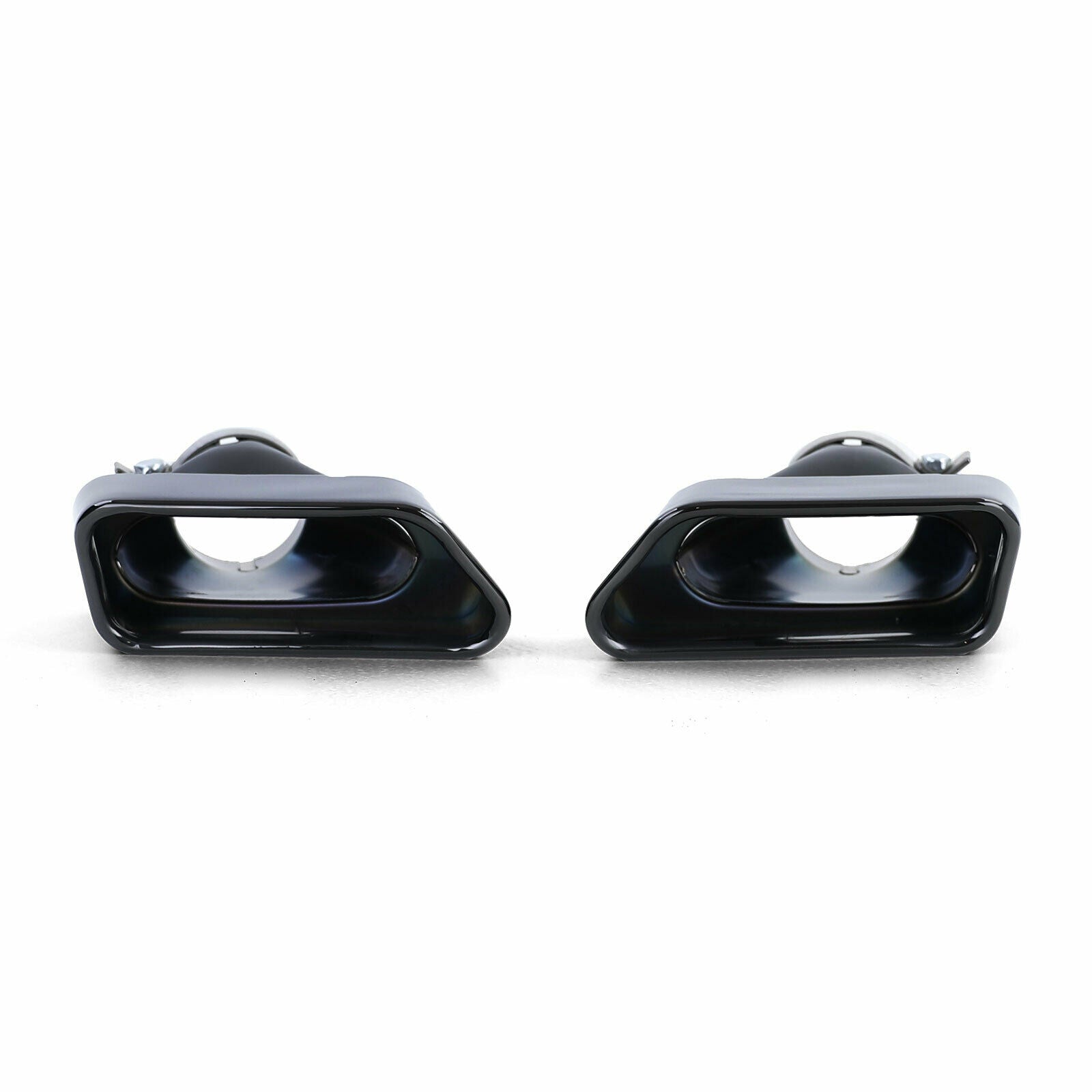 BMW SERIE 5 F10 F11 F18 TERMINALI DI SCARICO IN ACCIAIO INOX NERI 550i V8 LCI AUTOELEGANCERICAMBI