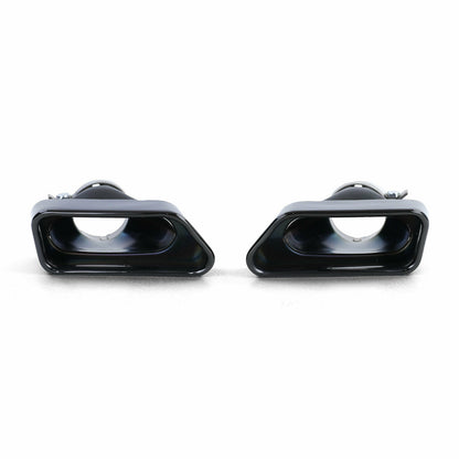 BMW SERIE 5 F10 F11 F18 TERMINALI DI SCARICO IN ACCIAIO INOX NERI 550i V8 LCI AUTOELEGANCERICAMBI