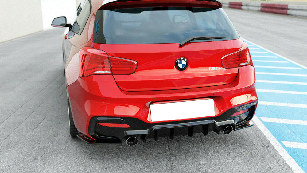 BMW SERIE 1 F20 F21 2015+ RESTYLING DIFFUSORE POSTERIORE M SPORT ABS NERO LUCIDO AUTOELEGANCERICAMBI