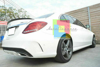 MERCEDES C-CLASS W205 GLOSS BLACK REAR HOOD SPOILER AMG
