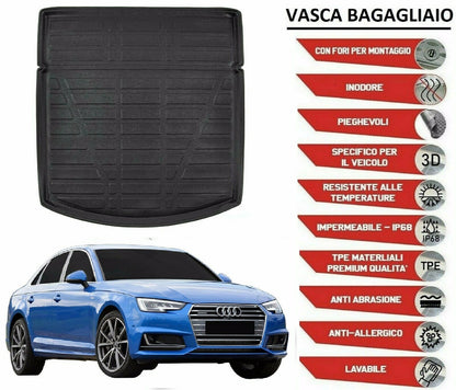 PVC TRUNK LINER AUDI A4 B9 4 DOOR SEDAN from 2015+