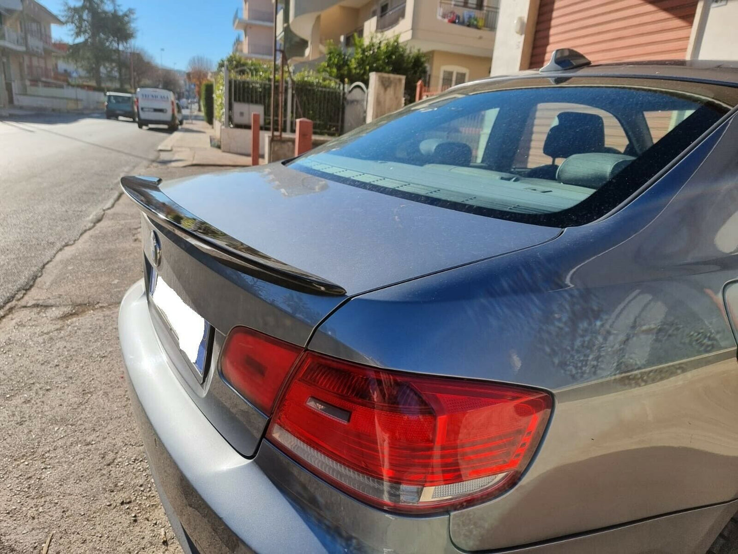 SPOILER POSTERIORE COFANO BMW SERIE 3 E92 E93 COUPE CABRIO M SPORT NERO LUCIDO