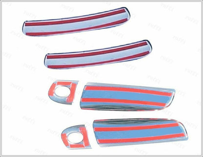CROMATURA MANIGLIE 4 PORTE AUDI A6 C5 1997-2005 ACCIAIO INOX ADESIVO 0032 AUTOELEGANCERICAMBI