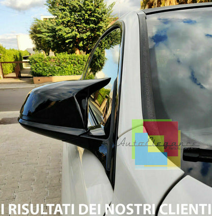 0061 SPECCHI NERO LUCIDO BMW SERIE 4 F32 F33 F36 CALOTTE SPECCHIETTI ADESIVE ABS AUTOELEGANCERICAMBI