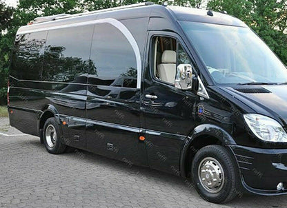 CROMATURA SPECCHIETTI LATERALI MERCEDES SPRINTER W906 06-18 INOX ADESIVO 0032 AUTOELEGANCERICAMBI