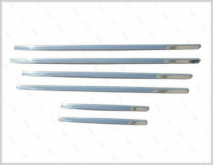 CROMATURA CORNICI FINESTRINI 6PZ MERCEDES ML W163 1998-2005 INOX ADESIVO 0032 AUTOELEGANCERICAMBI