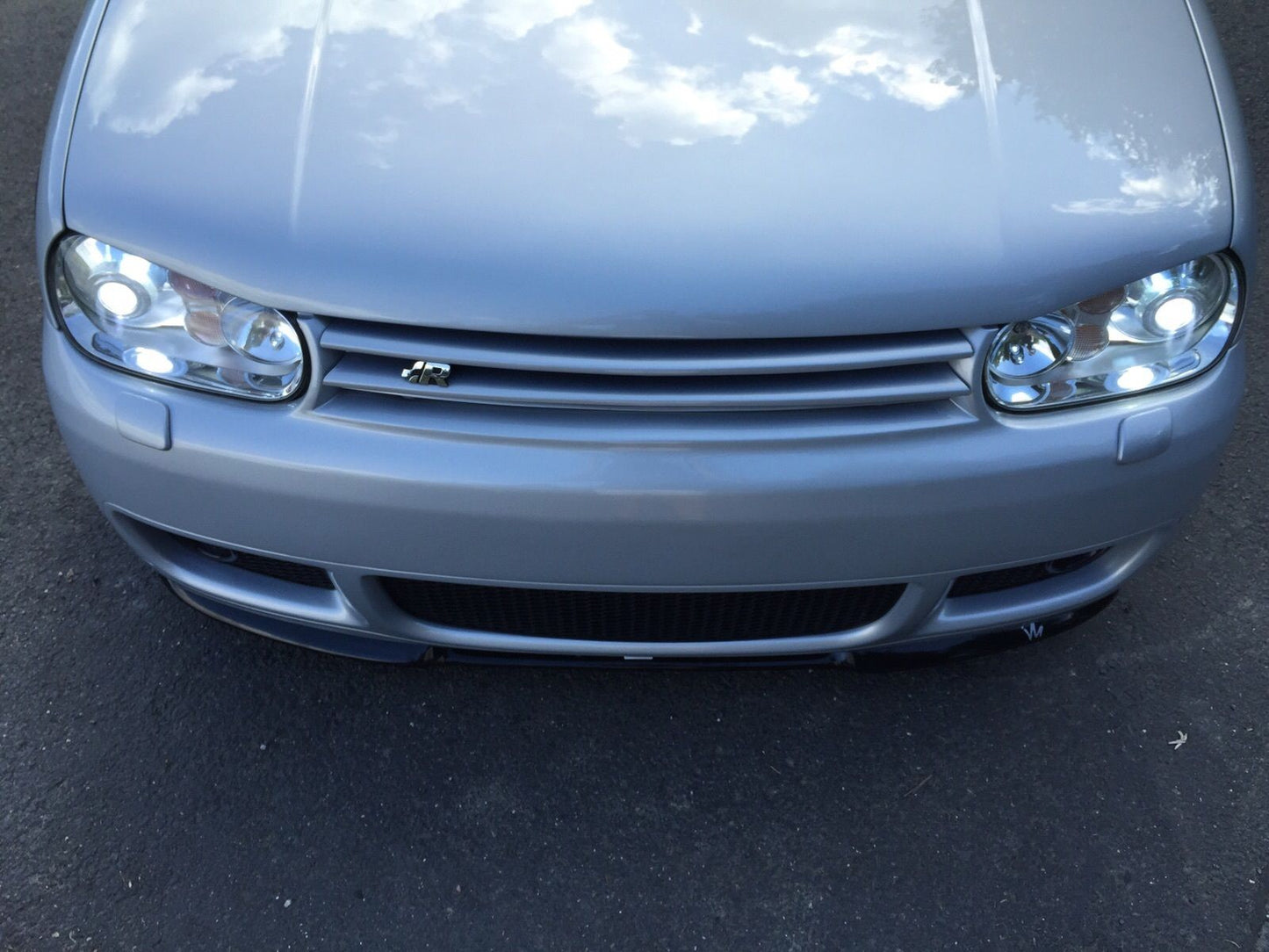 VW GOLF 4 IV R32 1998+ FRONT BUMPER SPLITTER ABS MATT BLACK