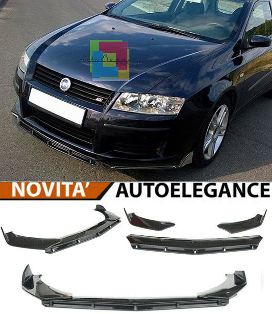 FIAT STILO SPLITTER PARAURTI ANTERIORE NERO LUCIDO LOOK RS