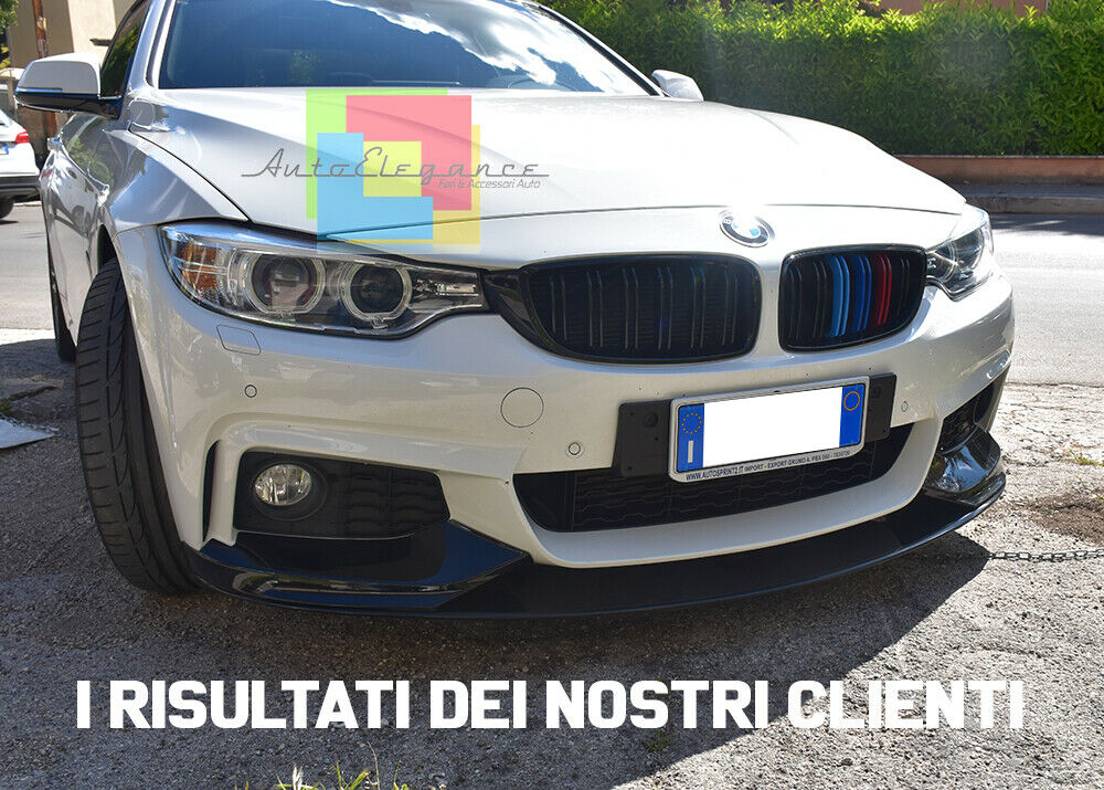 GRIGLIE ANTERIORI 3 COLORI M4 PER BMW F32 F33 F36 DOPPIA FASCIA M SPORT