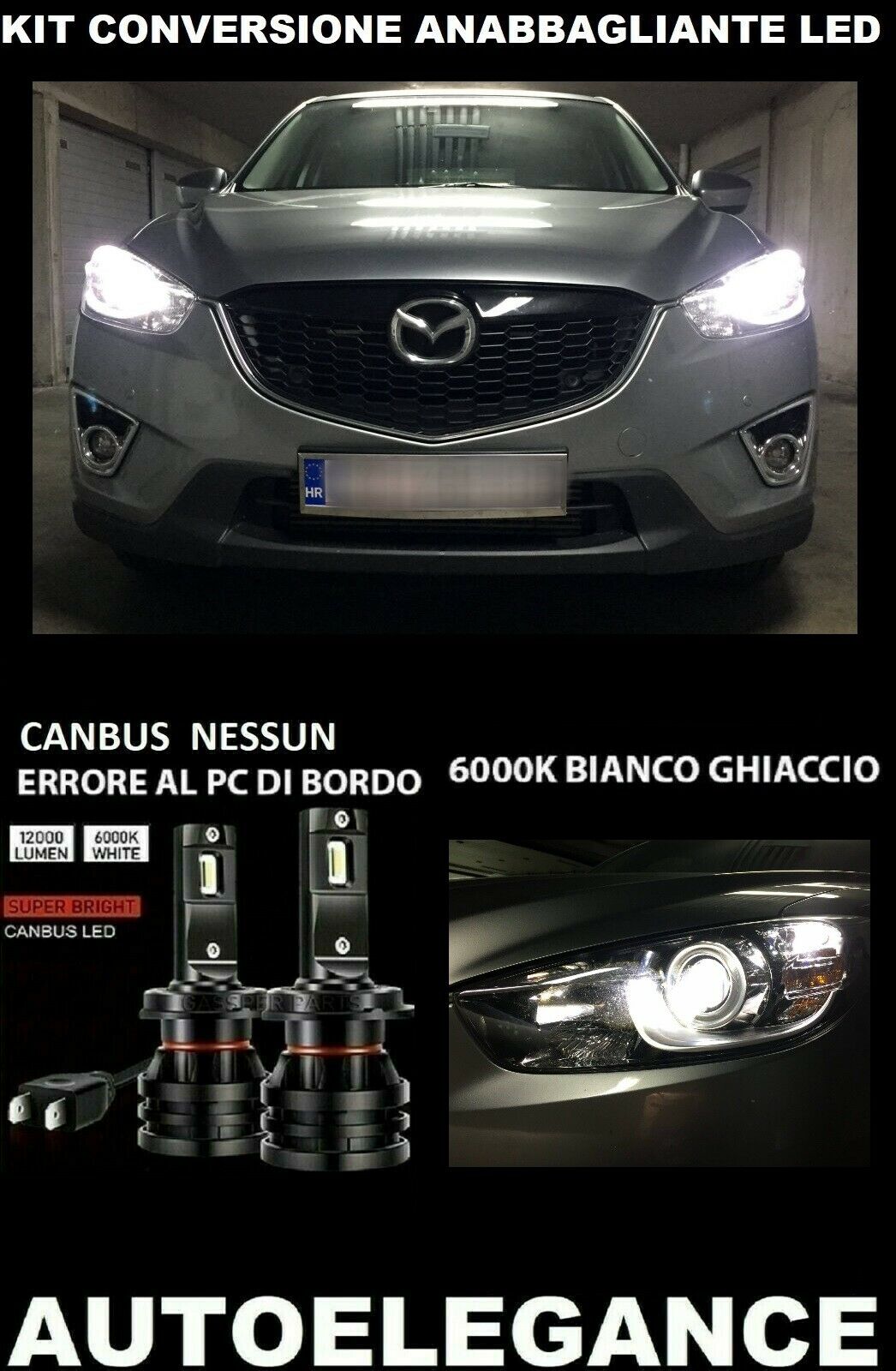 MAZDA CX-5 KE LED LOW BEAM HEADLIGHTS 16.000LM CAMBUS 0032