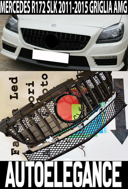 MERCEDES SLK R172 2011-2015 AMG FRONT GRILLE BLACK HONEYCOMB PROFILES