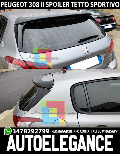 PEUGEOT 308 II 2013+ SPOILER POSTERIORE SUL TETTO LOOK GT LINE