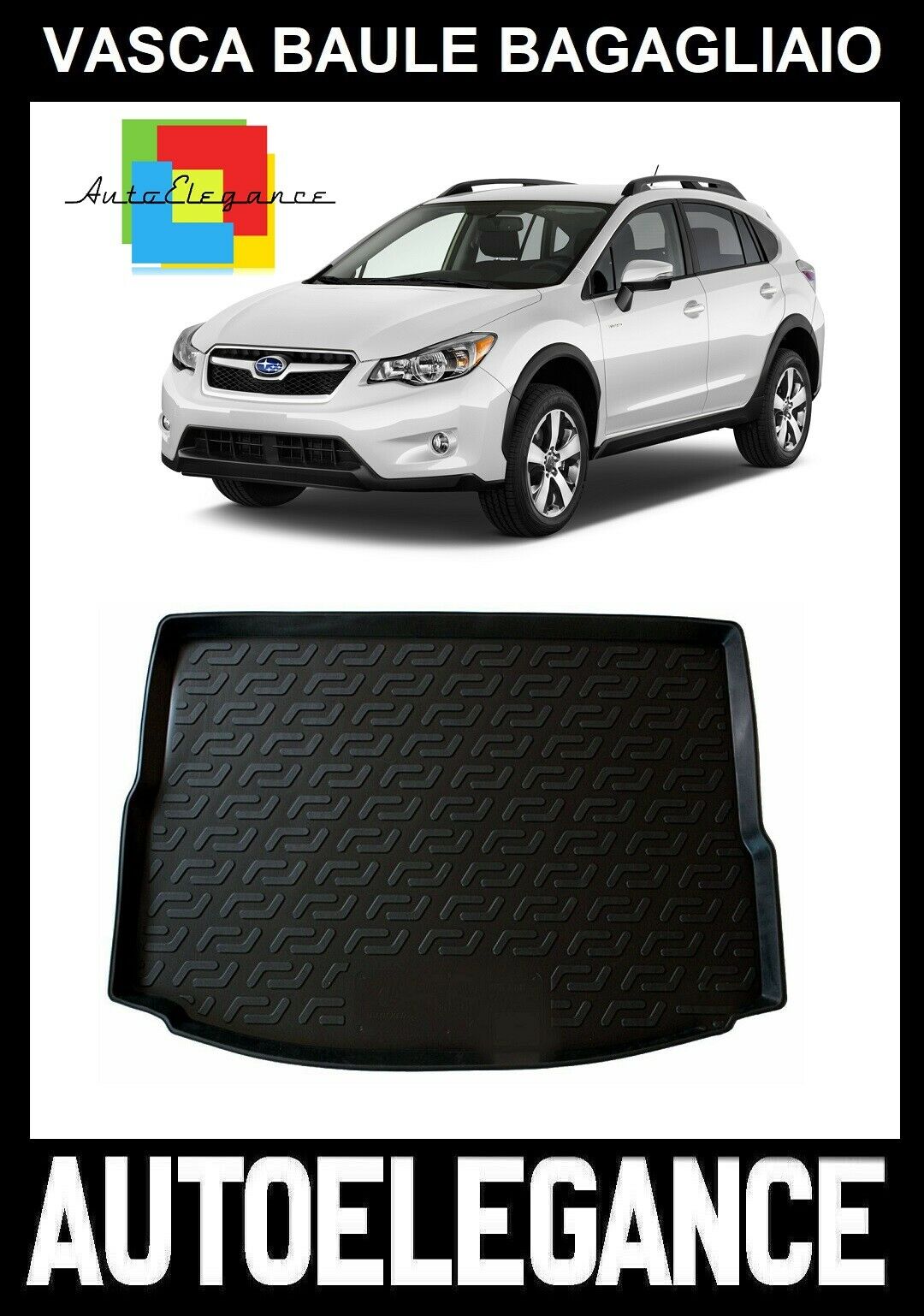 TRUNK LINER RUBBER CARPET SUPERGRIP SUBARU XV 2011+ 0032