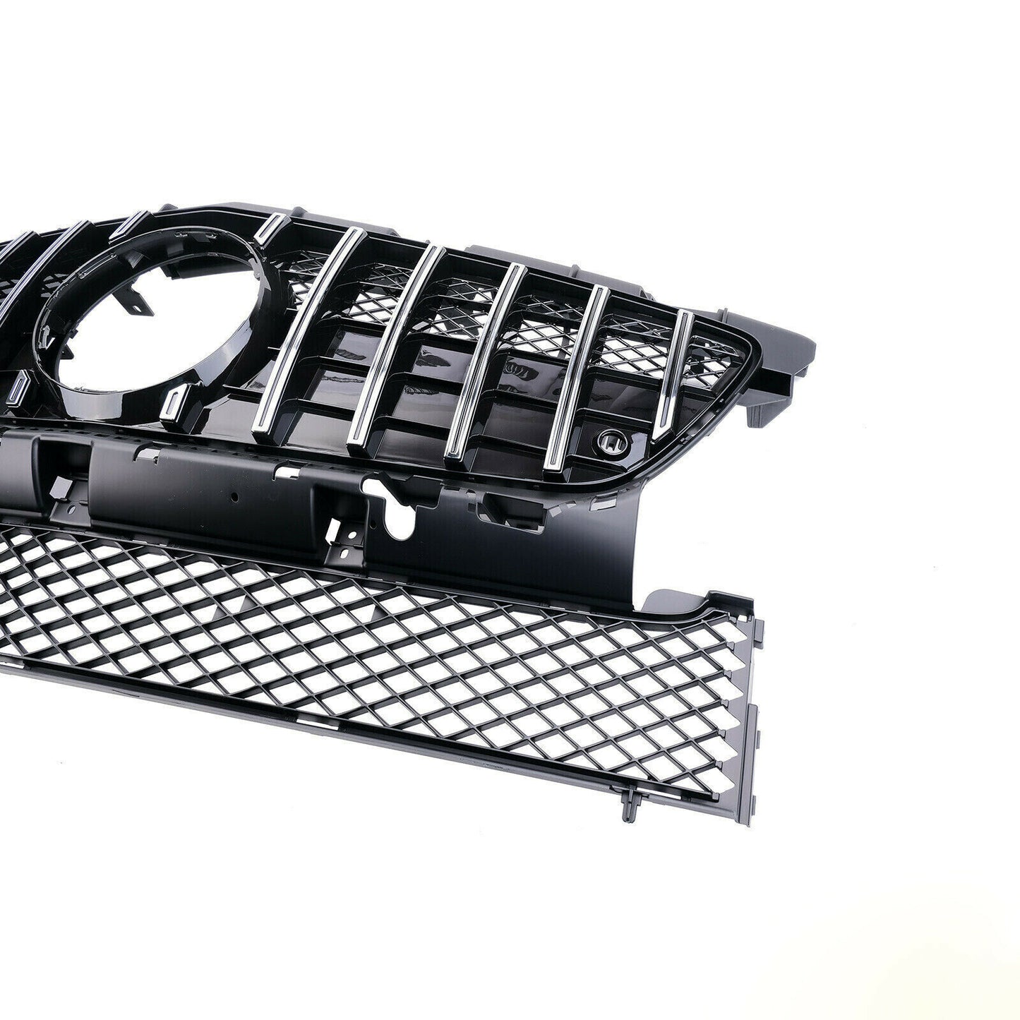 GRIGLIA ANTERIORE MERCEDES R172 SLK 2011-2015 MASCHERINA PROFILI SATINATI AMG