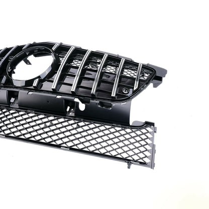 GRIGLIA ANTERIORE MERCEDES R172 SLK 2011-2015 MASCHERINA PROFILI SATINATI AMG