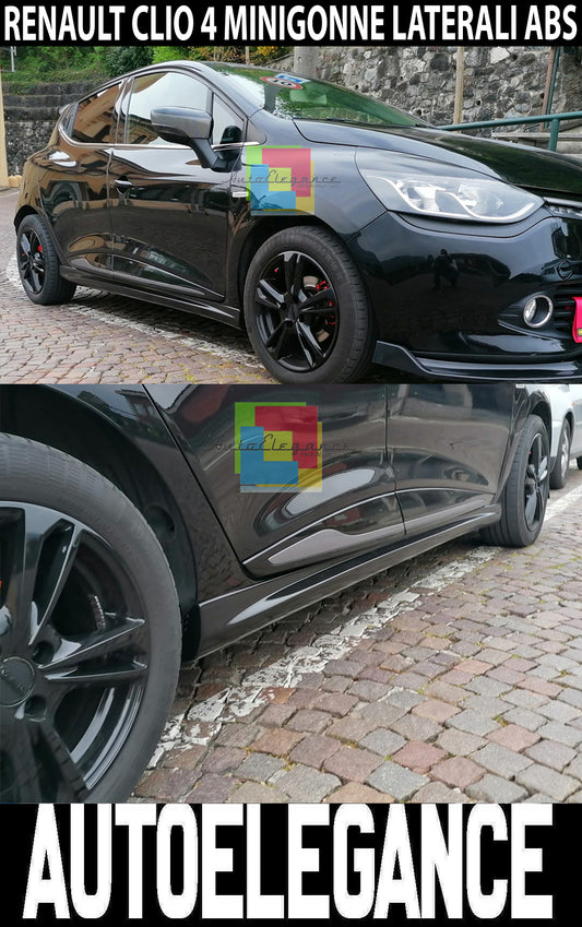 RENAULT CLIO 4 IV 2012+ 5 DOORS SIDE SKIRTS UNDER DOOR RS ABS / PLASTIC