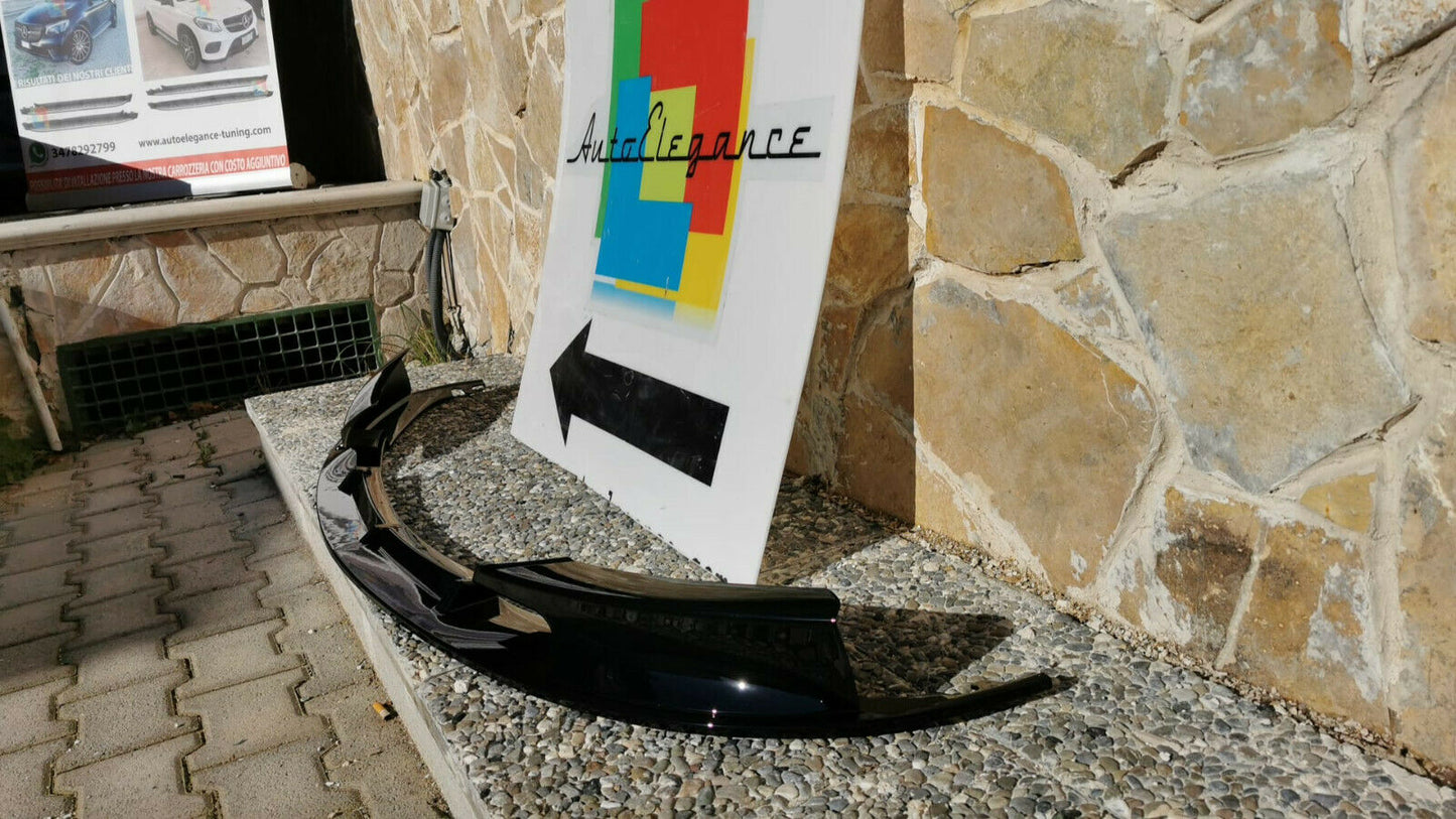 BMW SERIE 3 F30 F31 M SPLITTER SOTTO PARAURTI ANTERIORE NERO LUCIDO ABS .- 0327 AUTOELEGANCERICAMBI