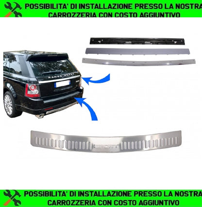 Rear Bumper Protector Kit Running Board and Tailgate Suitable for Range ROVER Sport L320 (2005-2011) Chrome Autobiography Look